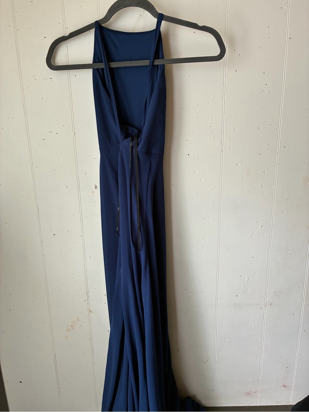 Lulus Navy Blue Backless Maxi Gown Size Small Elegant Formal Dress